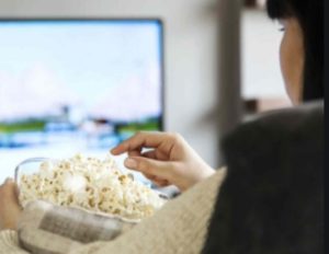 watching movies